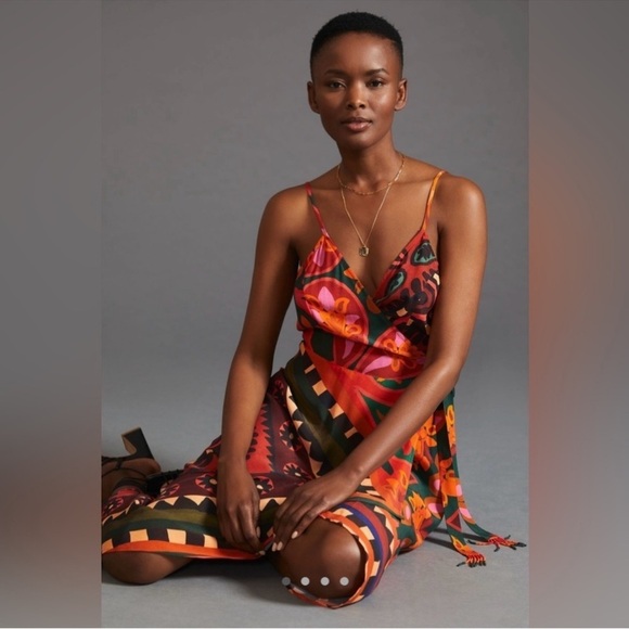 Farm Rio Anthropologie Hanky Wrap Dress - Picture 2 of 12